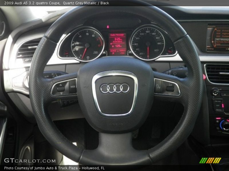 Quartz Grey Metallic / Black 2009 Audi A5 3.2 quattro Coupe