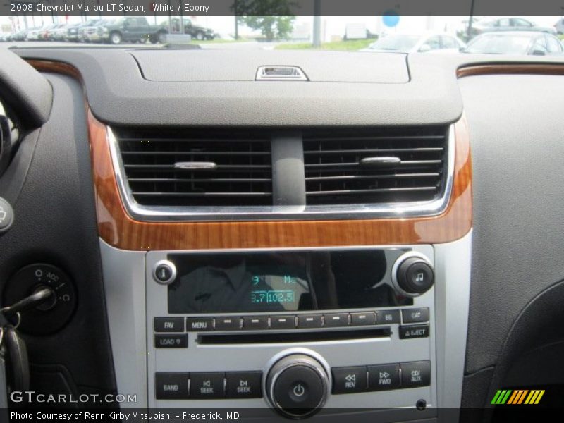 White / Ebony 2008 Chevrolet Malibu LT Sedan