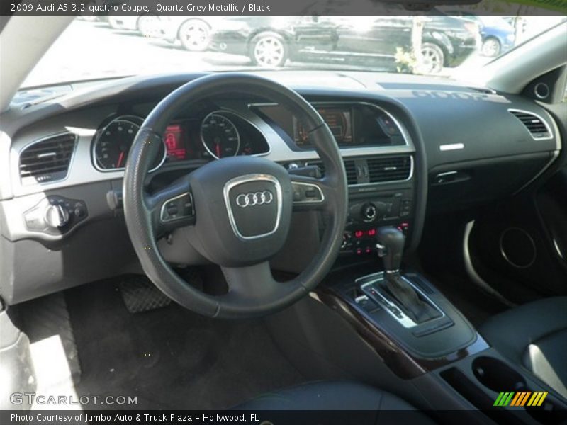 Quartz Grey Metallic / Black 2009 Audi A5 3.2 quattro Coupe