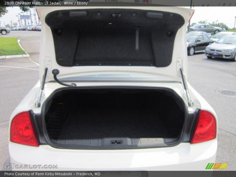 White / Ebony 2008 Chevrolet Malibu LT Sedan