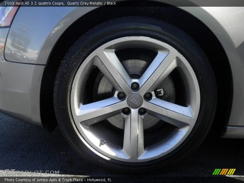 Quartz Grey Metallic / Black 2009 Audi A5 3.2 quattro Coupe