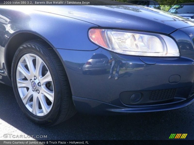 Barents Blue Metallic / Sandstone Beige 2009 Volvo S80 3.2