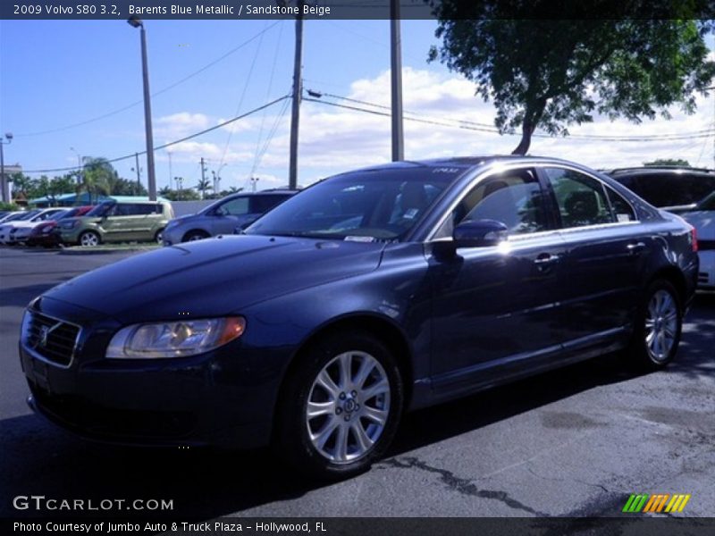 Barents Blue Metallic / Sandstone Beige 2009 Volvo S80 3.2