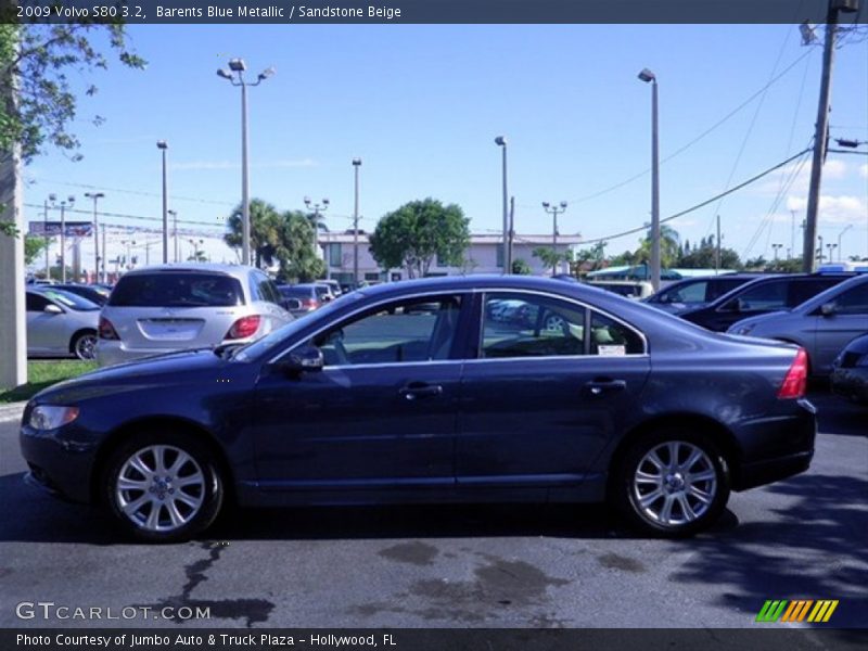 Barents Blue Metallic / Sandstone Beige 2009 Volvo S80 3.2