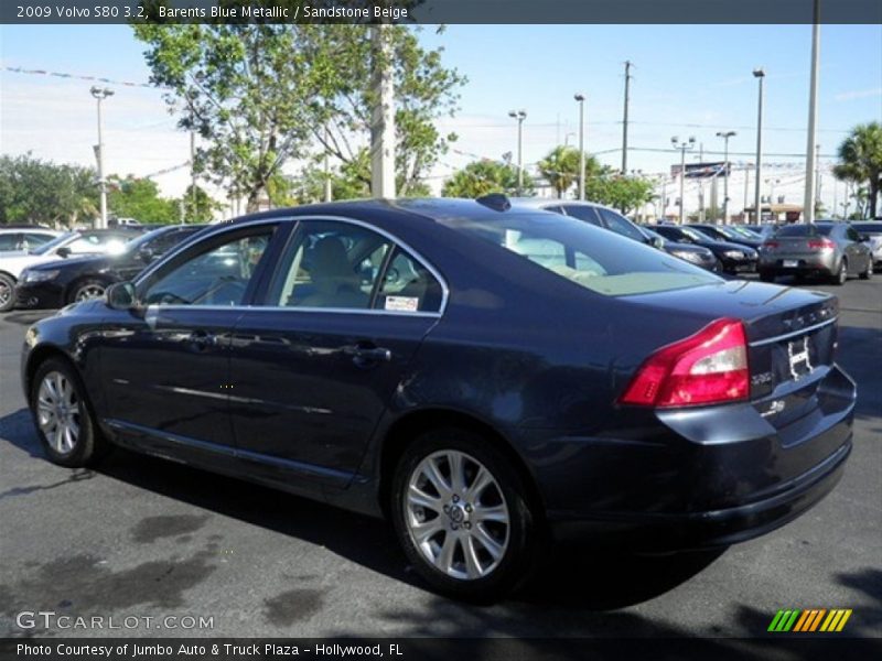 Barents Blue Metallic / Sandstone Beige 2009 Volvo S80 3.2
