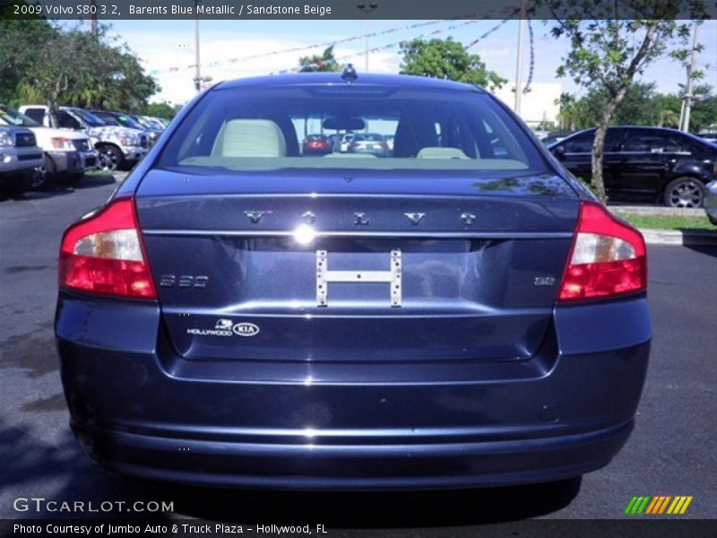 Barents Blue Metallic / Sandstone Beige 2009 Volvo S80 3.2