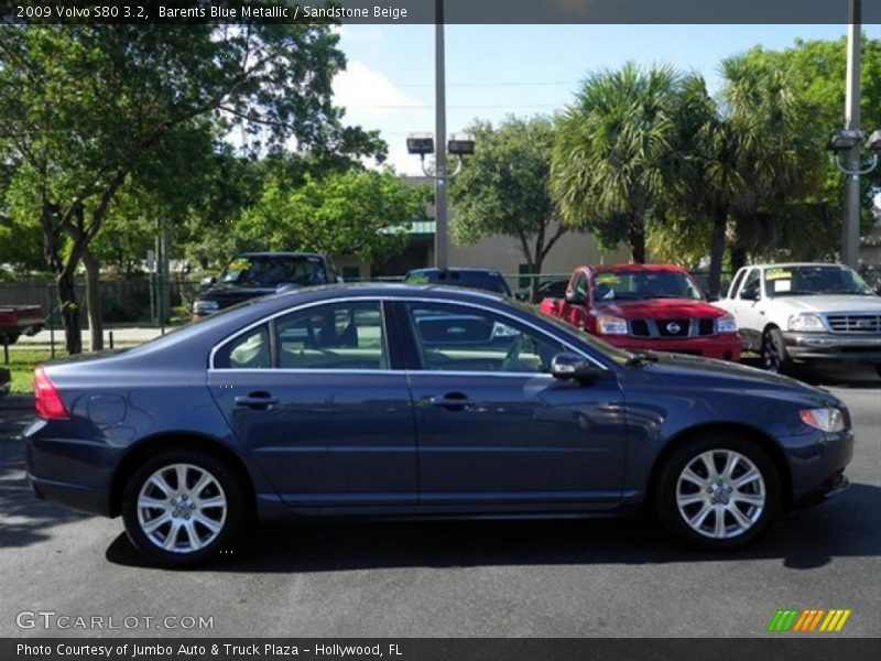 Barents Blue Metallic / Sandstone Beige 2009 Volvo S80 3.2