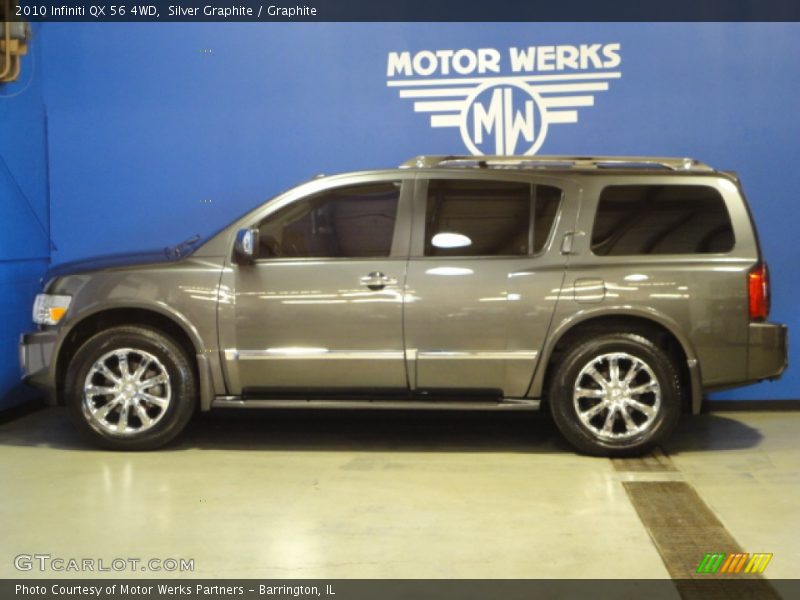 Silver Graphite / Graphite 2010 Infiniti QX 56 4WD