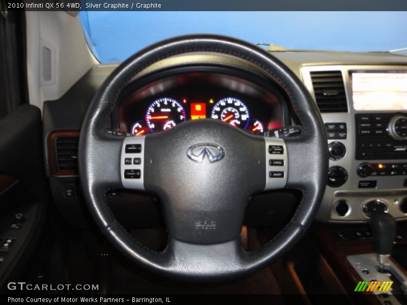 Silver Graphite / Graphite 2010 Infiniti QX 56 4WD
