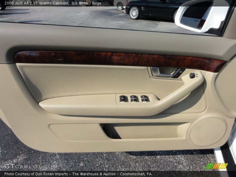Ibis White / Beige 2008 Audi A4 2.0T quattro Cabriolet