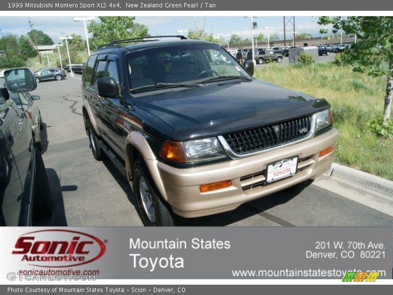 New Zealand Green Pearl / Tan 1999 Mitsubishi Montero Sport XLS 4x4