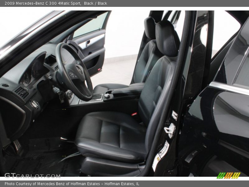 Black / Black 2009 Mercedes-Benz C 300 4Matic Sport