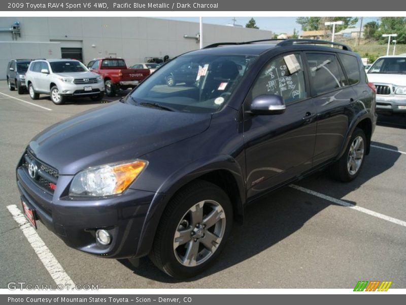 Pacific Blue Metallic / Dark Charcoal 2009 Toyota RAV4 Sport V6 4WD