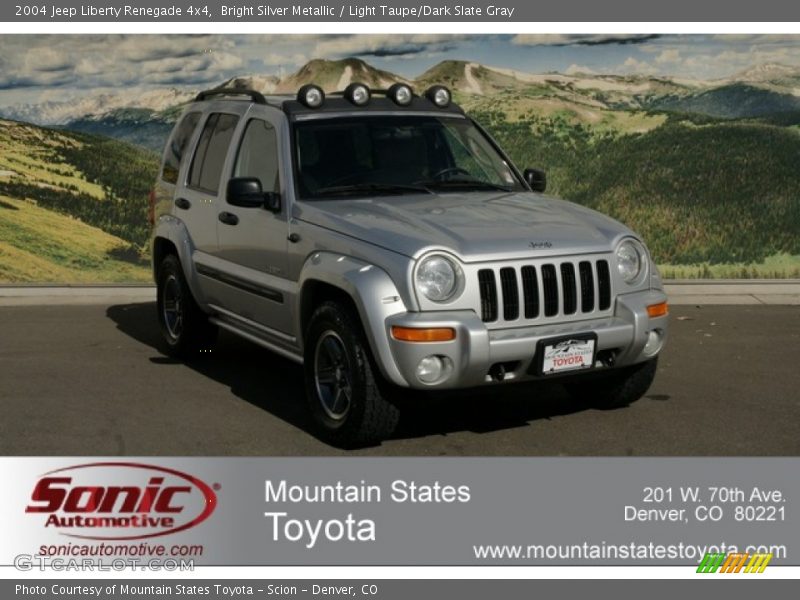 Bright Silver Metallic / Light Taupe/Dark Slate Gray 2004 Jeep Liberty Renegade 4x4
