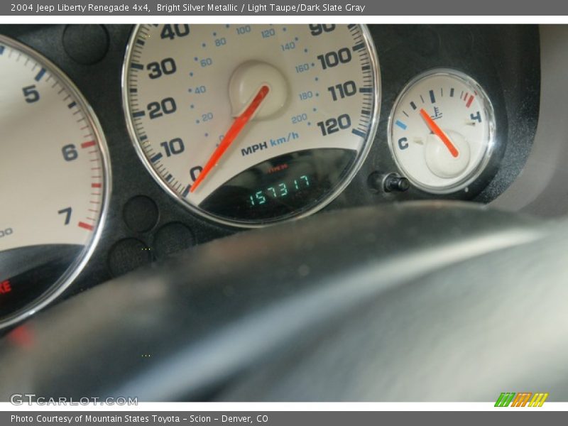 Bright Silver Metallic / Light Taupe/Dark Slate Gray 2004 Jeep Liberty Renegade 4x4