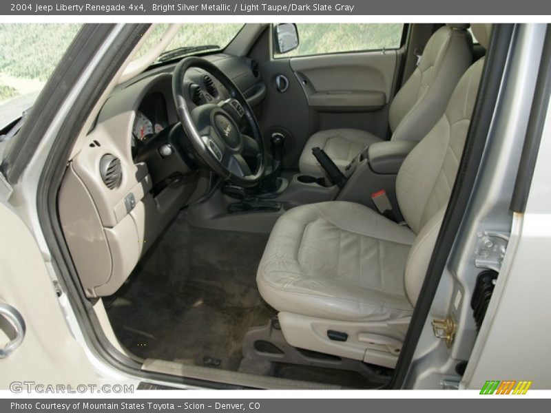 Bright Silver Metallic / Light Taupe/Dark Slate Gray 2004 Jeep Liberty Renegade 4x4