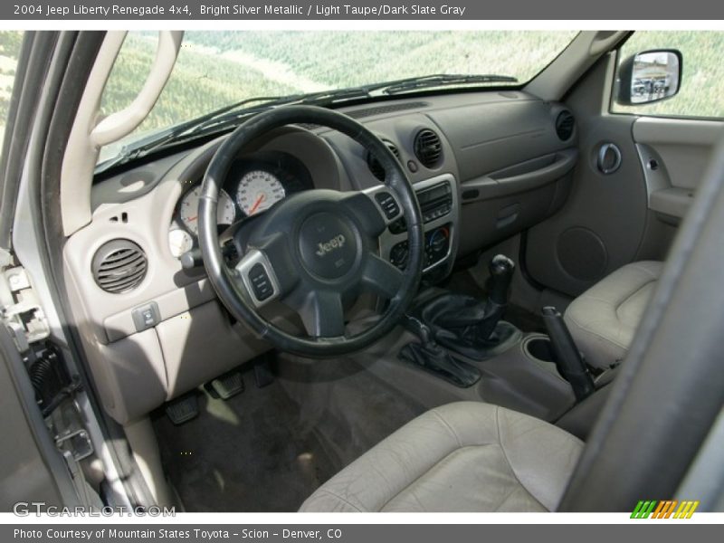 Bright Silver Metallic / Light Taupe/Dark Slate Gray 2004 Jeep Liberty Renegade 4x4