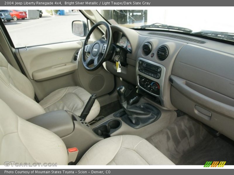 Bright Silver Metallic / Light Taupe/Dark Slate Gray 2004 Jeep Liberty Renegade 4x4