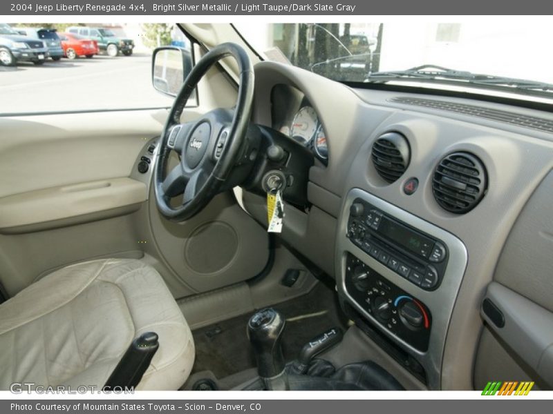Bright Silver Metallic / Light Taupe/Dark Slate Gray 2004 Jeep Liberty Renegade 4x4