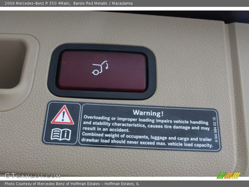 Barolo Red Metallic / Macadamia 2009 Mercedes-Benz R 350 4Matic
