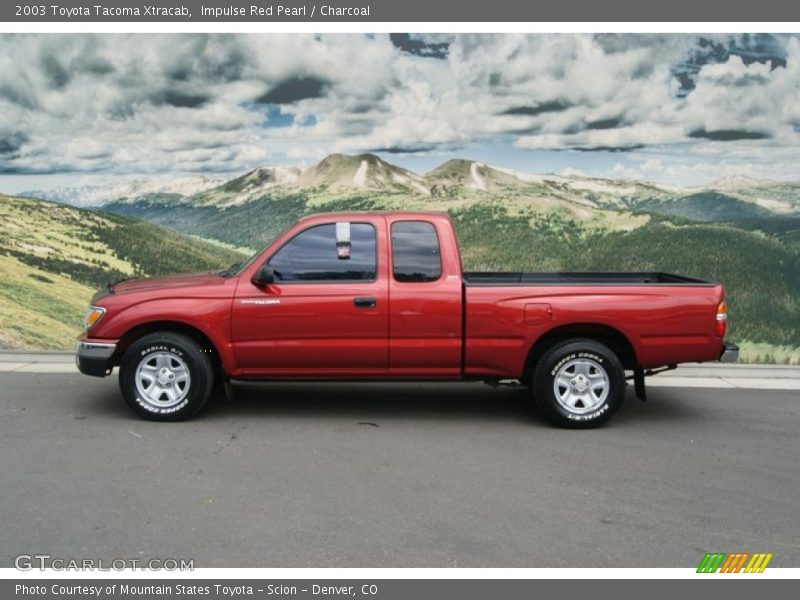 Impulse Red Pearl / Charcoal 2003 Toyota Tacoma Xtracab