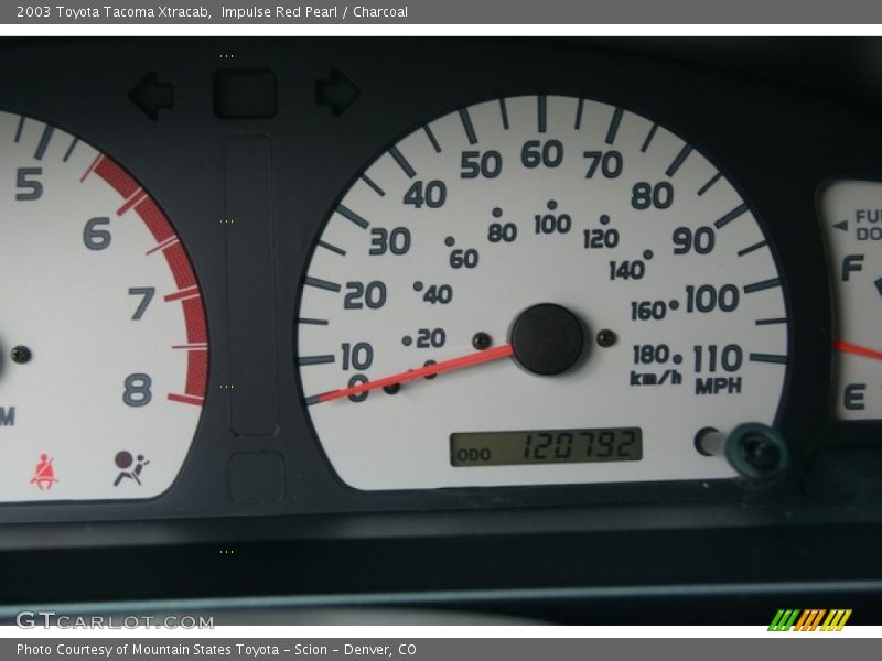 Impulse Red Pearl / Charcoal 2003 Toyota Tacoma Xtracab