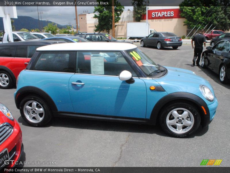 Oxygen Blue / Grey/Carbon Black 2010 Mini Cooper Hardtop