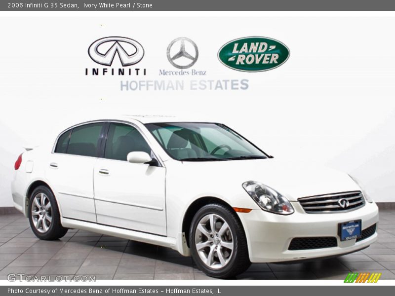 Ivory White Pearl / Stone 2006 Infiniti G 35 Sedan