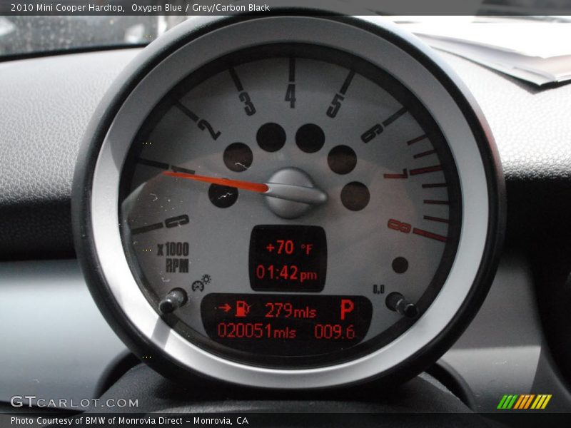 Oxygen Blue / Grey/Carbon Black 2010 Mini Cooper Hardtop