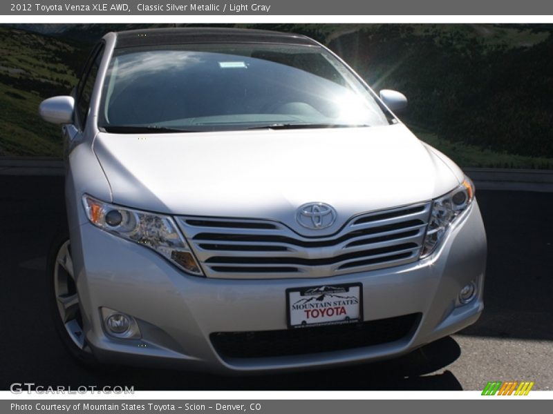 Classic Silver Metallic / Light Gray 2012 Toyota Venza XLE AWD