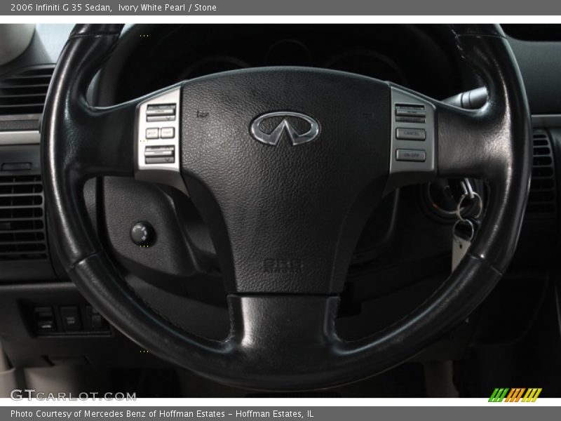 Ivory White Pearl / Stone 2006 Infiniti G 35 Sedan