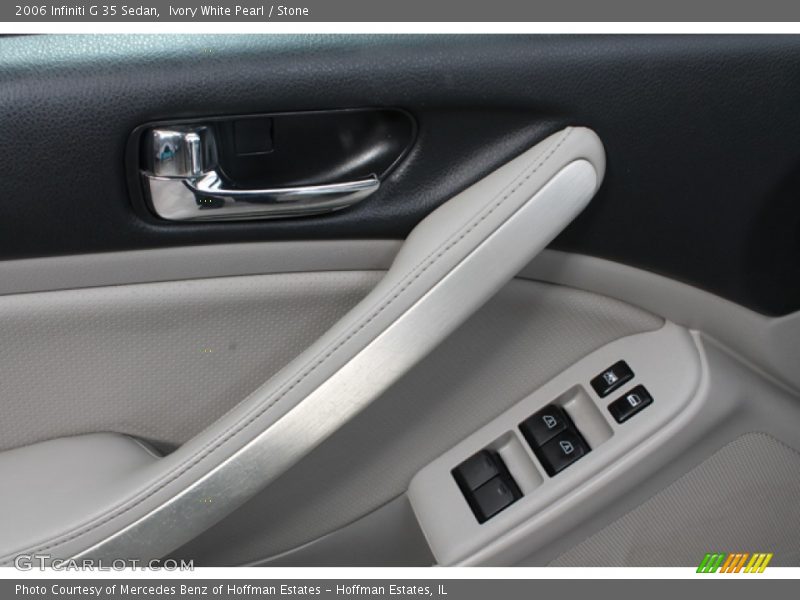Ivory White Pearl / Stone 2006 Infiniti G 35 Sedan