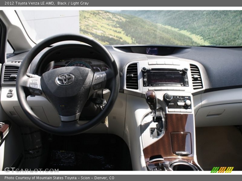Black / Light Gray 2012 Toyota Venza LE AWD