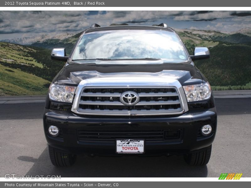 Black / Red Rock 2012 Toyota Sequoia Platinum 4WD