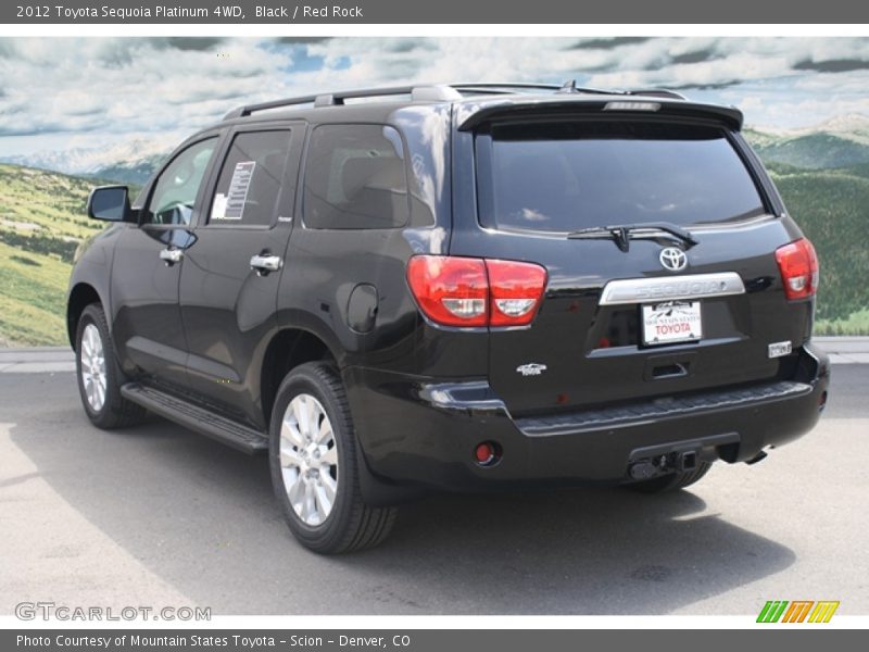 Black / Red Rock 2012 Toyota Sequoia Platinum 4WD