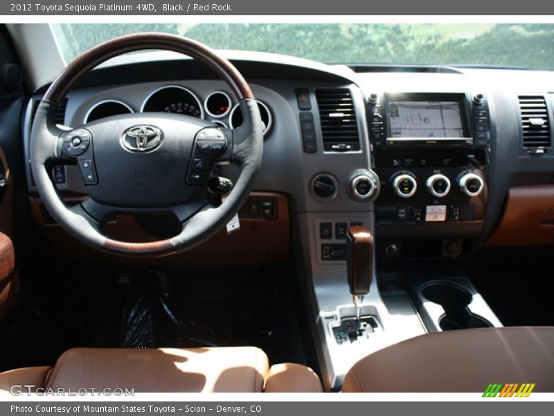 Black / Red Rock 2012 Toyota Sequoia Platinum 4WD
