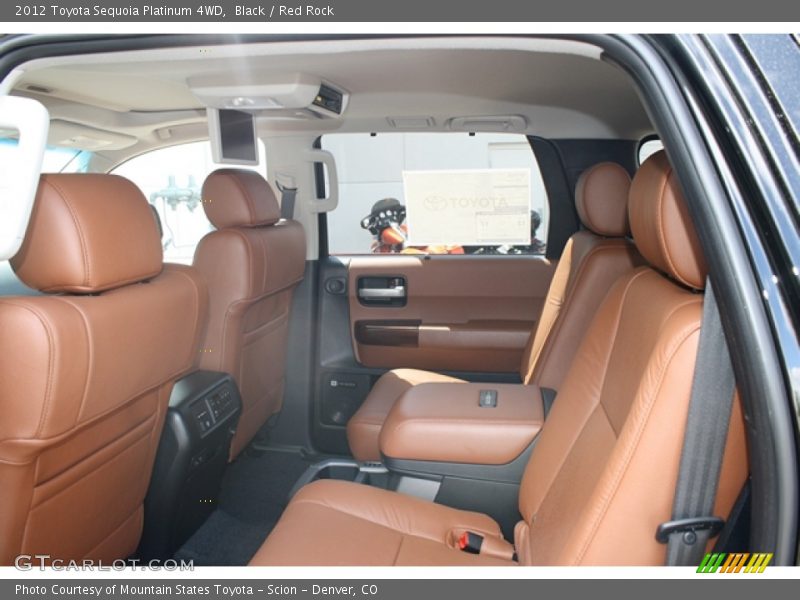Black / Red Rock 2012 Toyota Sequoia Platinum 4WD