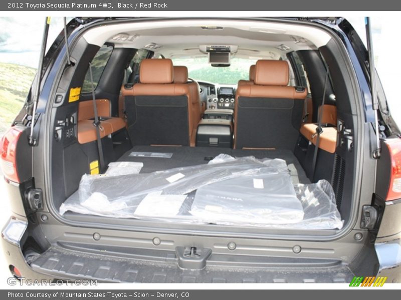Black / Red Rock 2012 Toyota Sequoia Platinum 4WD