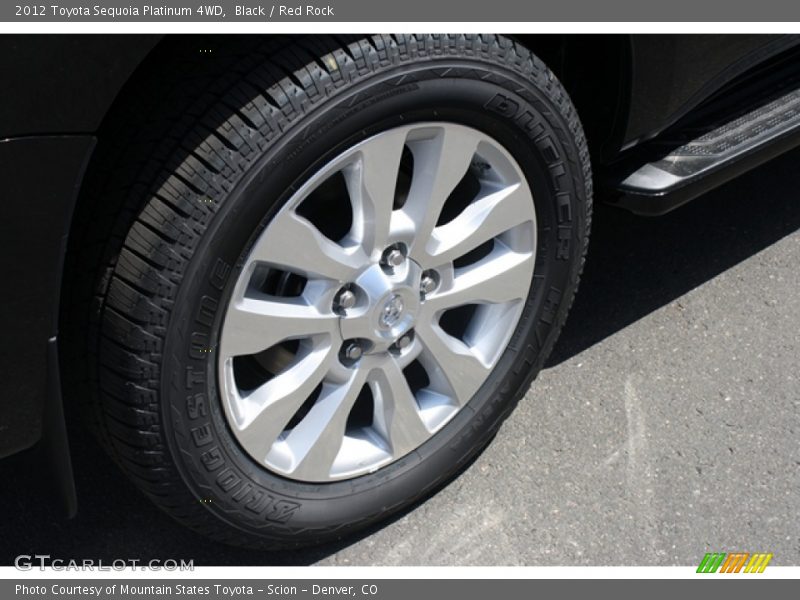 Black / Red Rock 2012 Toyota Sequoia Platinum 4WD