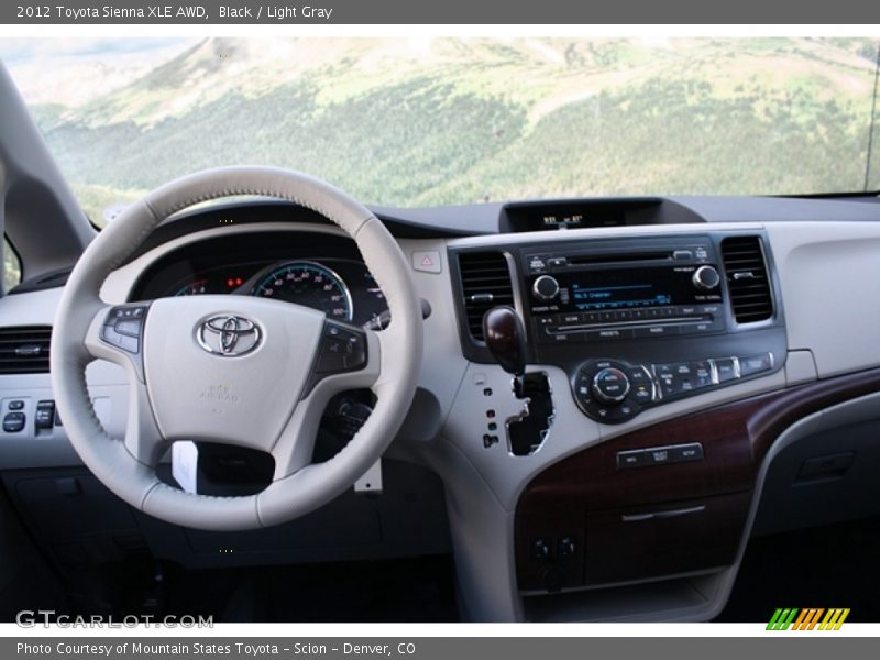 Black / Light Gray 2012 Toyota Sienna XLE AWD