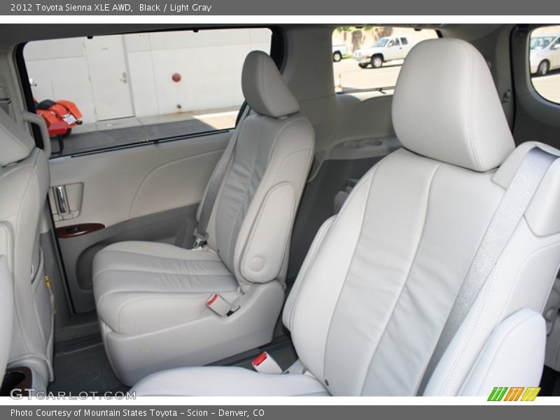 Black / Light Gray 2012 Toyota Sienna XLE AWD
