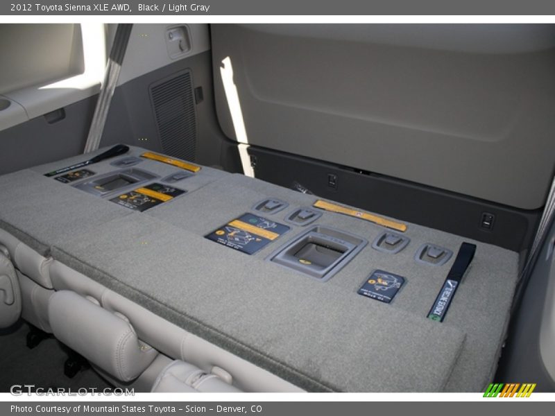 Black / Light Gray 2012 Toyota Sienna XLE AWD