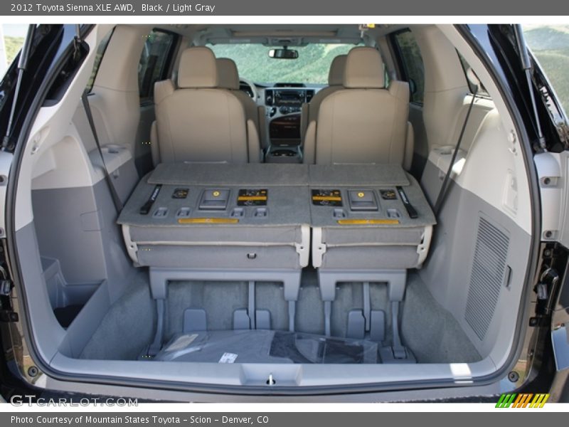 Black / Light Gray 2012 Toyota Sienna XLE AWD
