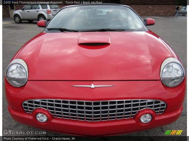 Torch Red / Black Ink/Red 2005 Ford Thunderbird Premium Roadster