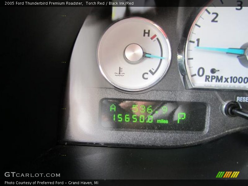 Torch Red / Black Ink/Red 2005 Ford Thunderbird Premium Roadster