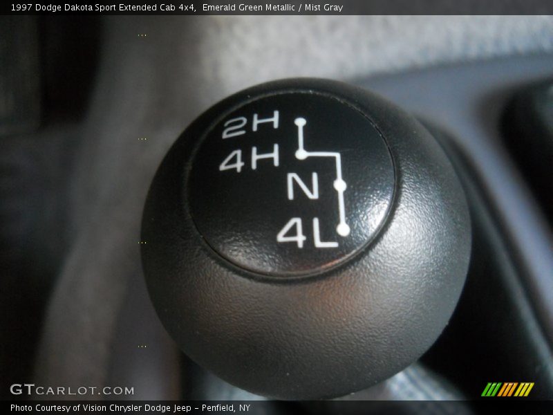 Emerald Green Metallic / Mist Gray 1997 Dodge Dakota Sport Extended Cab 4x4
