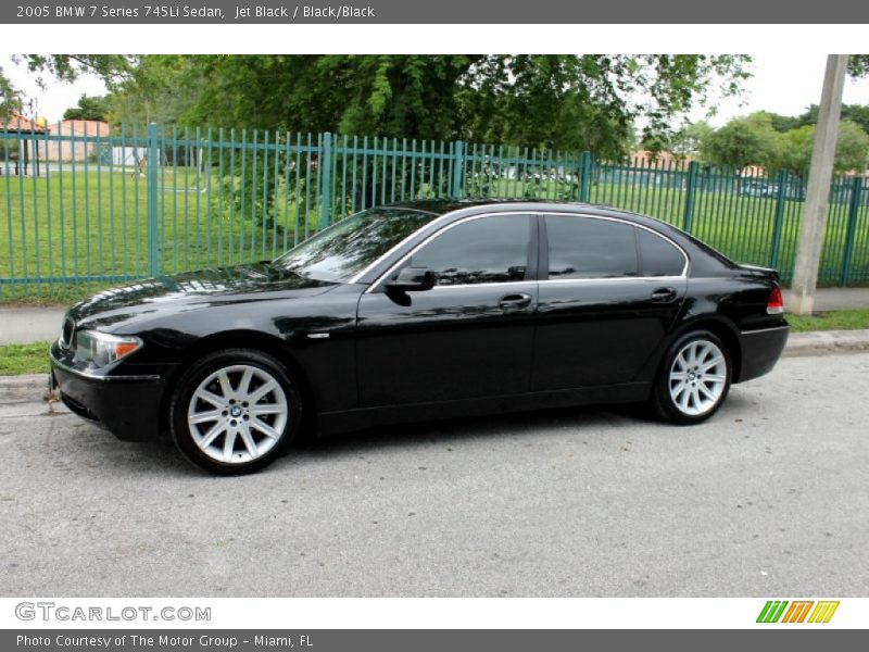 Jet Black / Black/Black 2005 BMW 7 Series 745Li Sedan