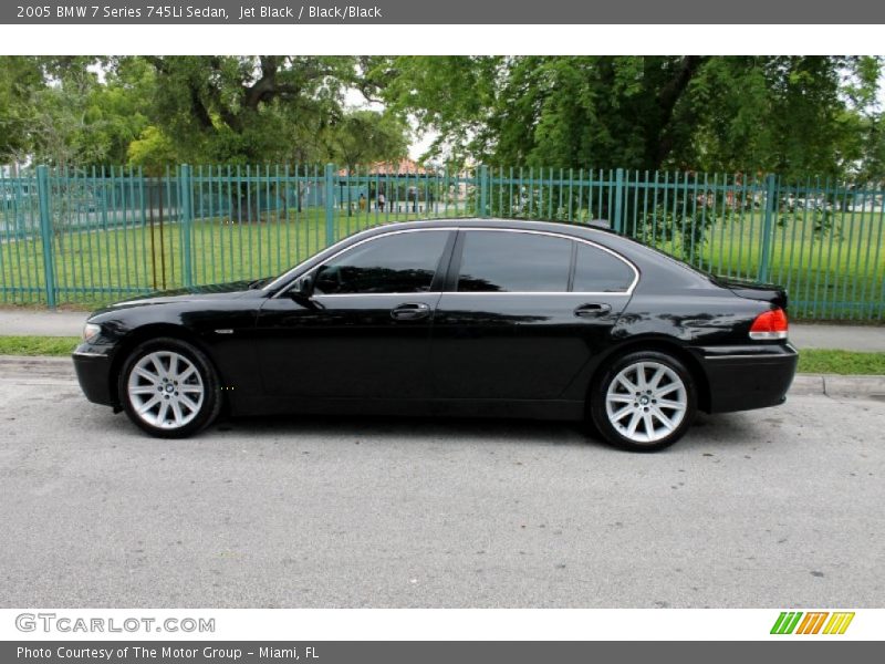 Jet Black / Black/Black 2005 BMW 7 Series 745Li Sedan
