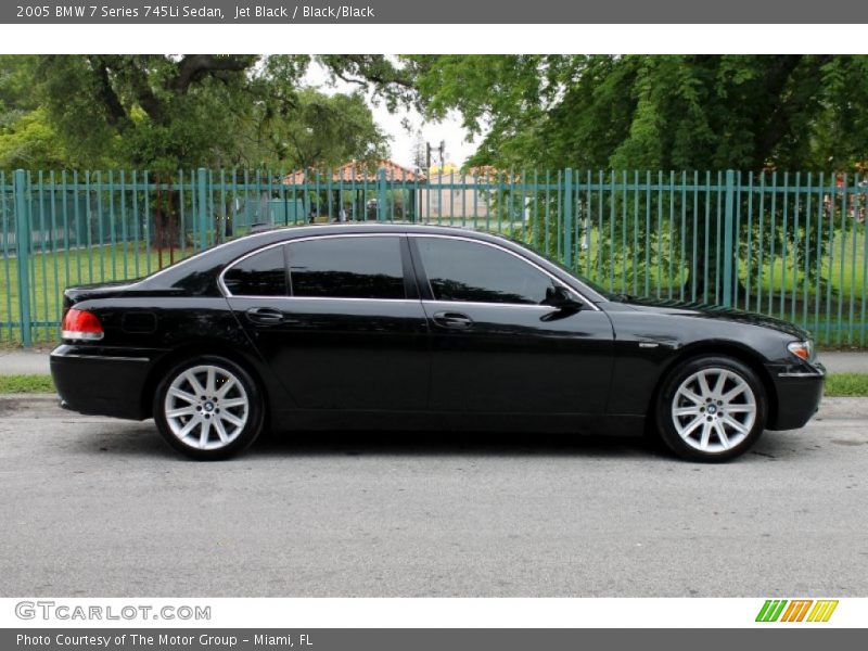 Jet Black / Black/Black 2005 BMW 7 Series 745Li Sedan