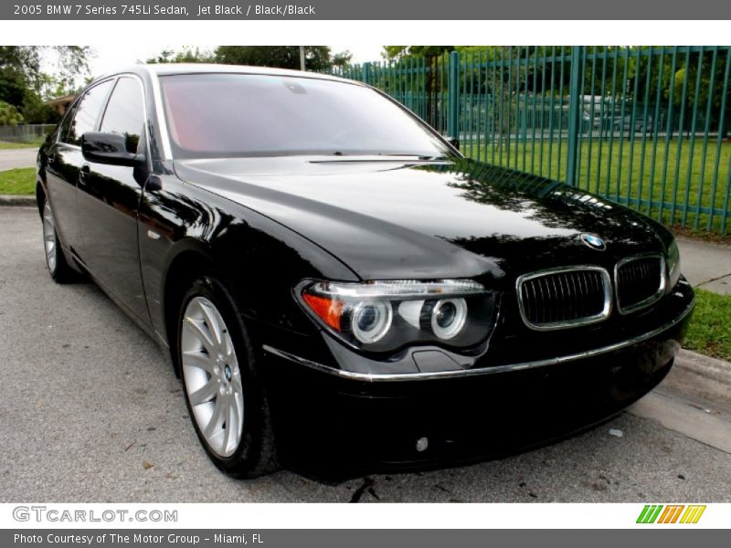 Jet Black / Black/Black 2005 BMW 7 Series 745Li Sedan